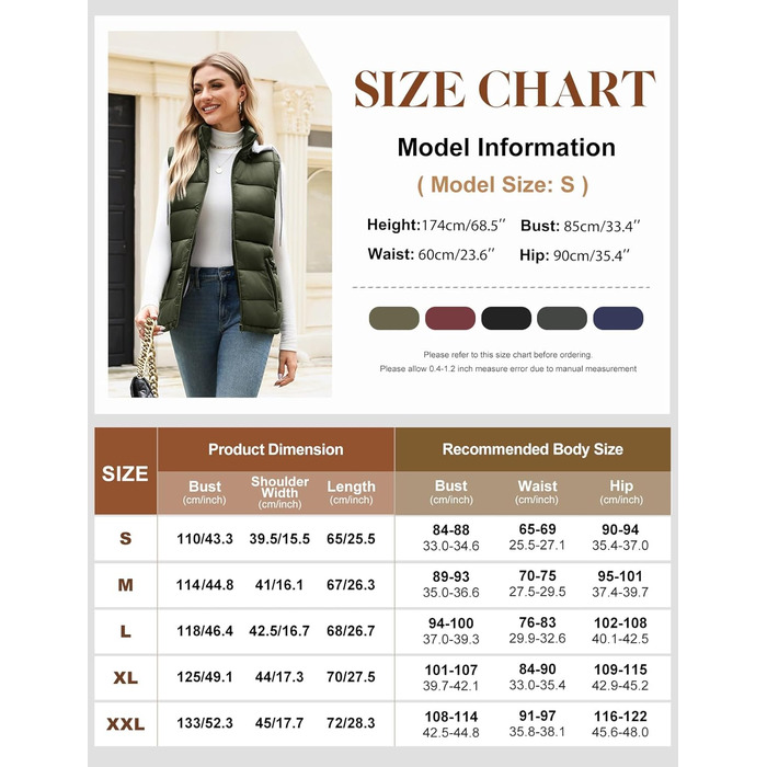 Степова жилетка Vancavoo з капюшоном: тепла, зручна, для осені та зими (армійний зелений, розмір L)