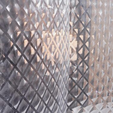 Шторка для душу Furlinic Anti-Schimmel, водонепроникна, прозора, EVA, 120x180 см, 3D ефект ромбу, 8 прищіпок, з камінням