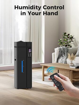 Зволожувач повітря великого приміщення 13л з аромадіфузором, 800ft², 100 годин роботи, автоматичне регулювання вологості, верхнє заповнення, тихий (35dB), режим сну, таймер 24 години