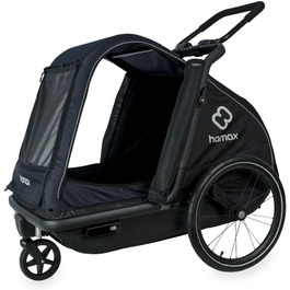 Hamax Pluto - чорний велопричіп для собак