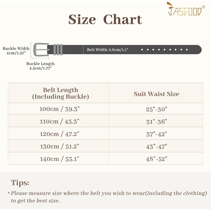 Жіночі шкіряні ремені JasGood (3 шт.): чорний, коричневий, бежевий (з золотою пряжкою), 110 см, для розміру 78-92 см