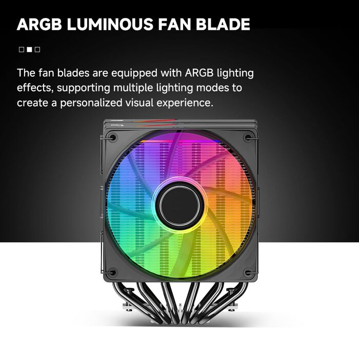 Система водяного охолодження CPU TZMRIT KF620 DGT з дисплеєм температури, 265W TDP, для Intel LGA 1700/1200/115X/1851/1366/2011 та AMD AM4/AM5