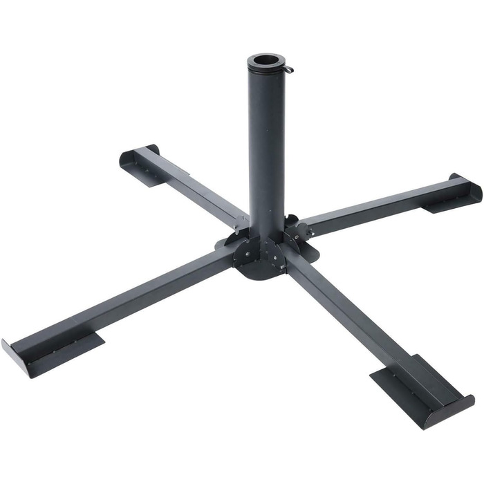 Large metal garden parasol stand, foldable, parasol stand, umbrella stand for the terrace, protects from the sun and provides shade