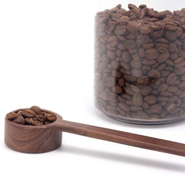 FBHappiness Walnut Wood Scoop, Measuring Spoon, Shovel, Coffee Beans, Bar, Kitchen, Home Baking Tool, Measuring Cup, Kitchen Measuring Tools (Color: short) (short)
