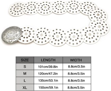 Жіночий шкіряний пояс LIMHOO з вирізами, білий, розмір XL (150 см) в стилі бохо вестерн