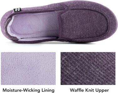 Жіночі тапочки RockDove з двокольоровим дизайном та капюшоном, знімною устілкою (40 EU, баклажан)