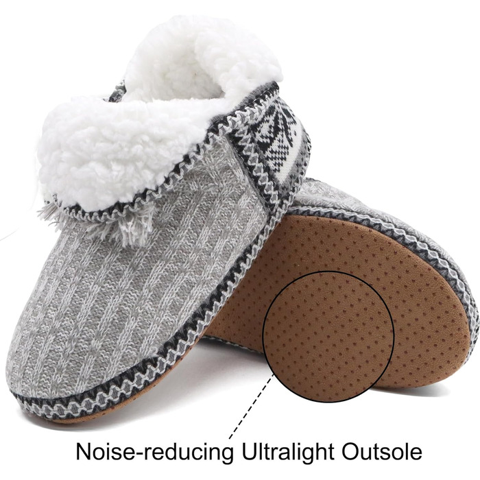 Тапочки халатні жіночі COFACE Lammfell, теплі, з м'якої вовни, сірі, 37/38 EU