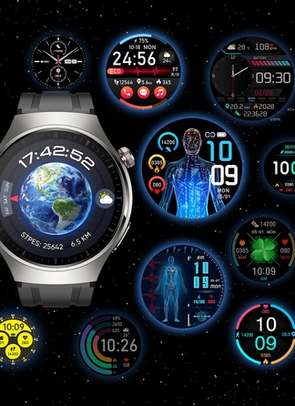 Смарт-годинник Bartomtime Kardiowatch MTech2 з AMOLED-дисплеєм, багатоколірний
