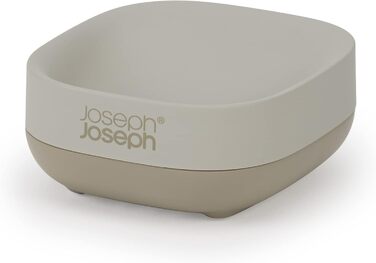 Мильниця Joseph Joseph Bathroom Slim – компактна з неслизькою основою, білий/сірий колір