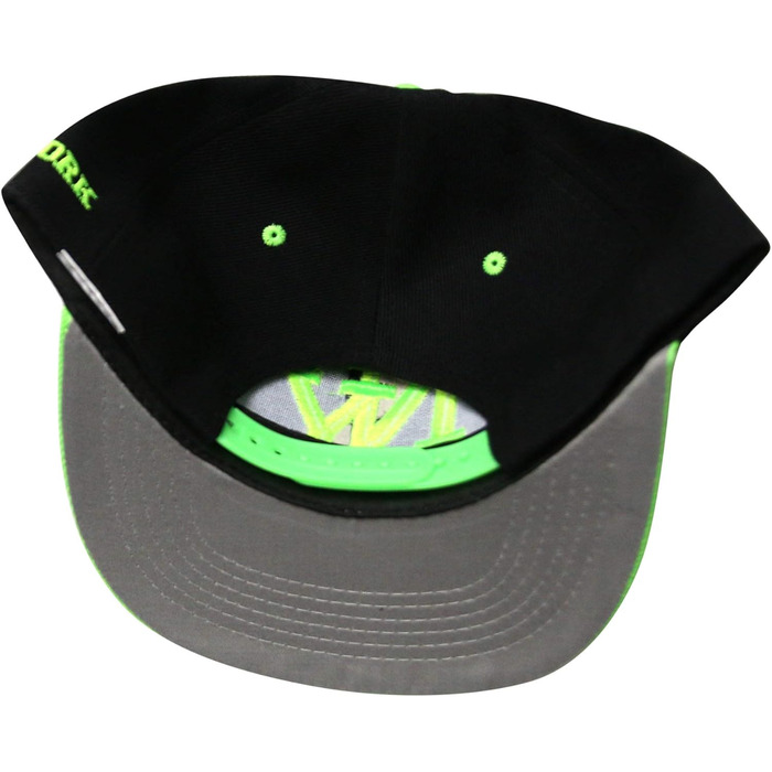 Кепка Snapback New York - сіро-біла, регульований розмір 52-58 см, логотип NY