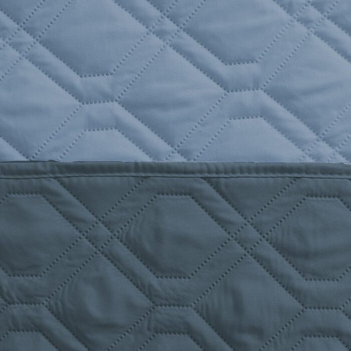 Водонепроникний килимок для собак - міцний килимок 173*203 см для активного відпочинку на вулиці. Машинне прання, двосторонній килимок для собак та котів (Темно-синій + Світло-синій, 132x203 см)