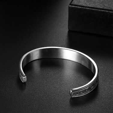 Чоловічий браслет JewelryWe з нержавіючої сталі з вовком, плетіння, стиль вікінг/байкер, відкритий браслет, срібло/золото/чорний, еластичний, набір 2 шт. (Молот Тора)