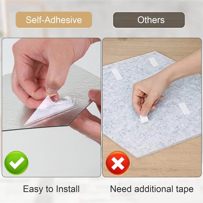 Набір гексагональних акустичних панелей MENAYODA (12 шт), самоклейні звукопоглинаючі плити високої щільності для стін, стелі та дверей, коричневі