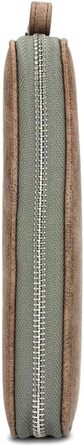 Two large women's wallets/purses O.Wallet OW2 brown vintage-style wallet, wallet with all-around zipper, 15 card slots, 2 bill compartments, coin pocket & viewing window