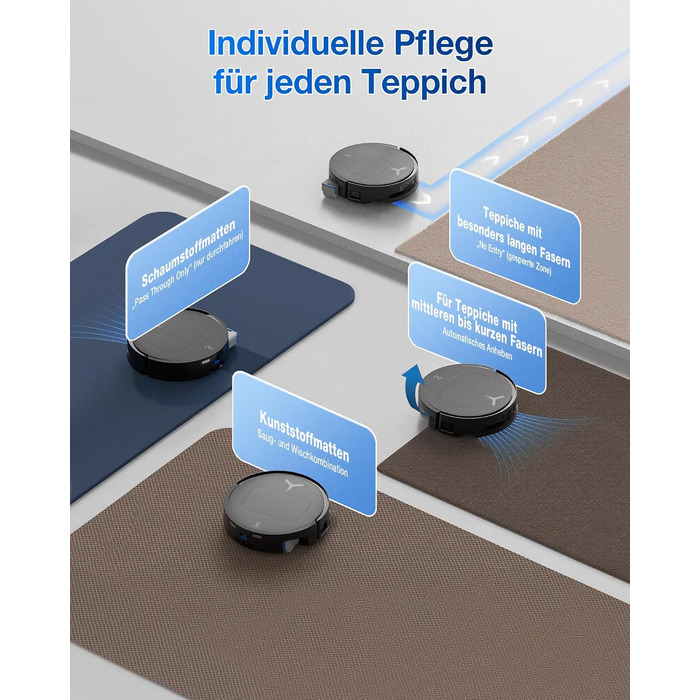 Робот-пилосос ECOVACS DEEBOT T80 Omni з функцією миття підлоги, 18000 Па, OZMO Roller, автоматичне миття моп, ZeroTangle 3.0, миття гарячою водою 40-75°C, чорний