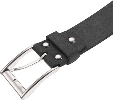 Чоловічий шкіряний ремінь H&H чорного кольору, ширина 38 мм, регульований, для штанів, джинсів, костюма