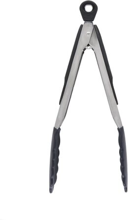 OXO Good Grips Grillzange: Жаростійкі щипці для гриля з нержавіючої сталі з силіконовими насадками, 23 см
