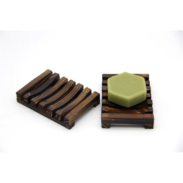 Набір мильниць з бамбука WeddHuis - 2 шт., ручної роботи, для ванної кімнати