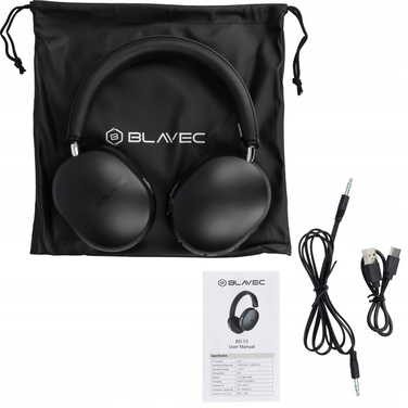 Бездротові накладні навушники Blavec з мікрофоном, Bluetooth 5.4, ANC та кейсом