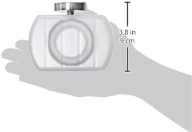 Тримач для рушників Smedbo з мильницею зі скла, полірована хром, HK342 Home, сріблястий, 5,2 x 10 x 17 см