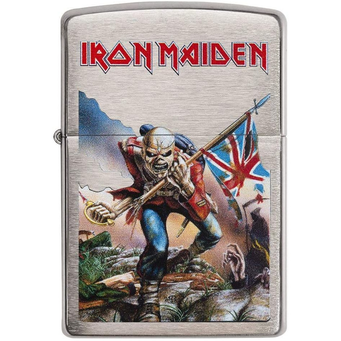 Запальничка Zippo Iron Maiden, хром, срібляста, 5.8x3.8x2 см, колекція Весна 2017