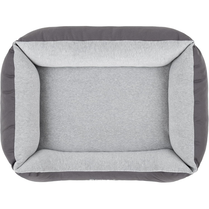 Ліжко для собак Doctor Bark Kleine Hunde - М'яке та зручне ліжечко для собак, миється, зносостійке, пухнасте - Зроблено в Німеччині, GreenLabel (S - 74x55 см, Сірий)