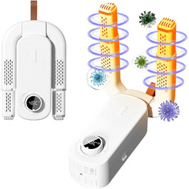 Електричний сушильник для взуття та рукавичок з таймером, 4 тримачі, складна конструкція