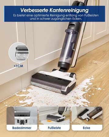 Бездротовий пилосос Tineco S5 Combo: ідеальний для шерсті тварин та липких забруднень, тихий, з дисплеєм