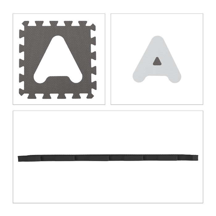 Relaxdays Puzzle Mat ABC and Numbers