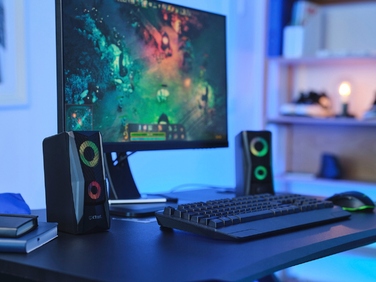 Комплект колонок 2.0 Trust GXT 606 Javv RGB, 6 Вт, чорний