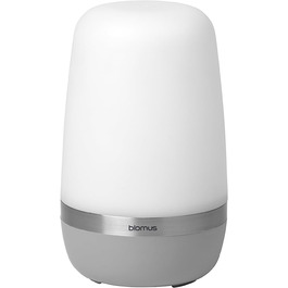 Blomus LED Rechargeable Outdoor Lamp -SPIRIT- Table Lamp, rechargeable with USB cable, Size S (Platinum Gray)