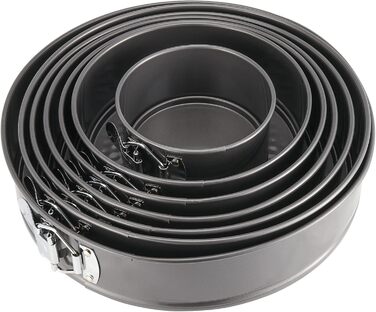 Набір форм для випічки PINGEUI 7 розмірів, антипригарні рознімні форми для тортів та чізкейків (12/18/20/22/24/26/28 см)