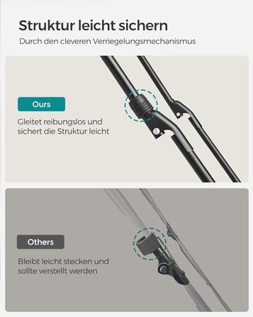 SONGMICS Сушарка для білизни, розкладна, стаціонарна, для дому та вулиці, біла LLR540W01 (Чорний)