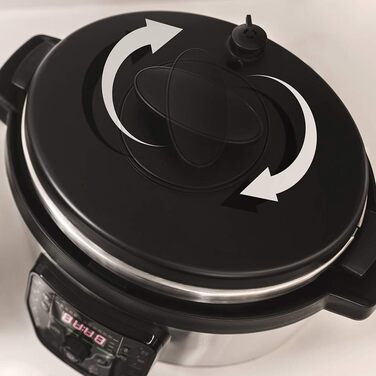 Cecotec Programmable Pressure Cooker GM H-Oval, Smart Cooking, 8 Liter, 24-Hour Programmability, 15 Safety Systems, 90 Kpa, 19 Menus Model H Oval
