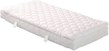 Badenia Trendline Senso Mattress Topper with Bubble Pattern, approx. 140 x 200 cm, white, Öko-Tex certified, produced according to German quality standards