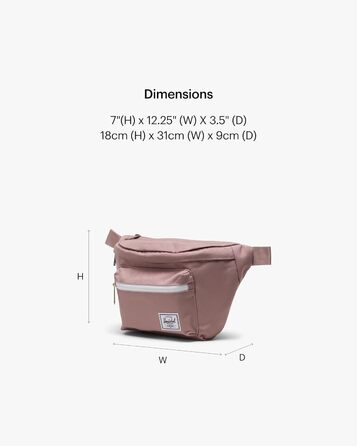 Сумка на пояс Herschel Pop Quiz Pink, універсальний розмір