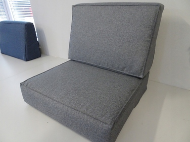 Подушка 60 x 60 x 15 см, синя