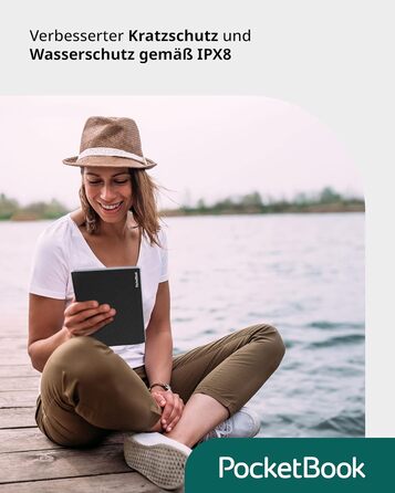 Pocketbook InkPad 4: Електронна книга, 7.8'' E-Ink, 32 GB, Bluetooth, водонепроникна, срібна (DE/at/CH версія)