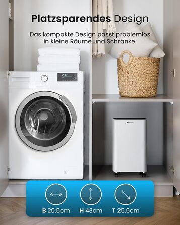 ПроБріз електросушарка повітря 12л/24г - вологопоглинач, електросушарка для білизни, з датчиком вологості, таймером, проти цвілі, 12л, 20 м²