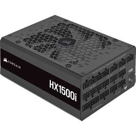 Блок живлення Corsair HX1000i 1500W, повністю модульний, ATX 3.1 & PCIe 5.1, 80 Plus Platinum, iCUE, чорний