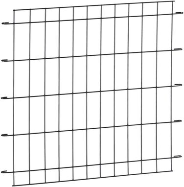 Клітка для собак Ferplast DOG-INN 60 - розкладний вольєр, переноска для цуценят та собак, з перегородкою, 2 дверцятами з замком, 64 x 45 x 49 см, чорний. Розміри перегородки: 22 x 15 x 40 см