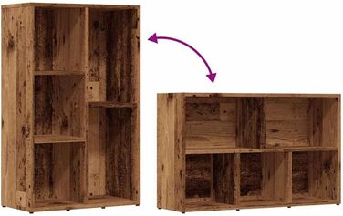 vidaXL Artisan Oak Bookshelf - 50x25x80 cm
