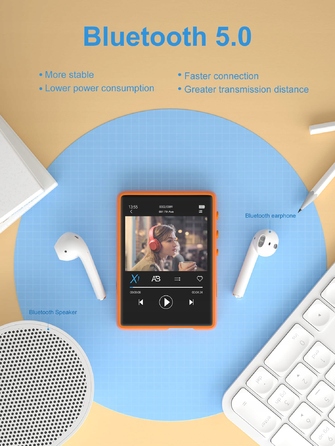 MP3-плеєр Mechen M3, помаранчевий, 32 ГБ