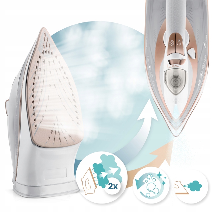 Парова праска Berdsen 3000 Вт з керамічною підошвою, резервуаром 380 мл та функцією вертикального відпарювання