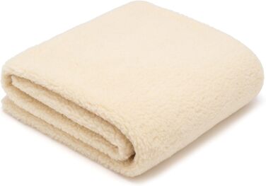 Плед з мериносової вовни, 240x200 см - теплий та м'який плед з 100% мериносової вовни, щільність 500 г/м2, дихаючий матеріал, білий.