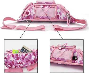 Тактична чоловіча поясна сумка Molle, водонепроникна, унісекс, рожевий камуфляж