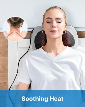 Масажер для ніг RENPHO з підігрівом, Shiatsu масажер для ніг електричний, 18 гнучких роликів для масажу, масажер для ніг при п'яткової фасції, подарунок на День батька