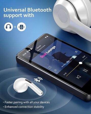 MP3 плеєр AGXOV з Bluetooth та WiFi, Android 4.02