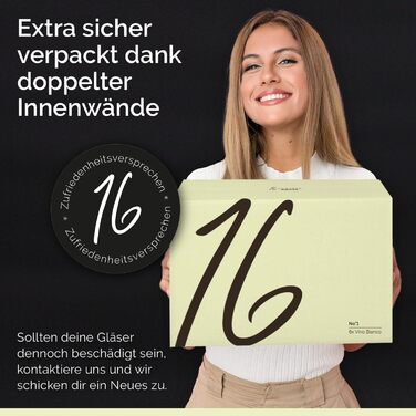 Набір склянок для білого та рожевого вина 16hundred® Moderne | 6 шт. | 450 мл | Італія
