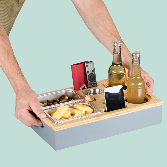 Relaxdays Couchbar with Accessories